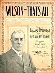 1912年美国大选威尔逊宣传唱片封面