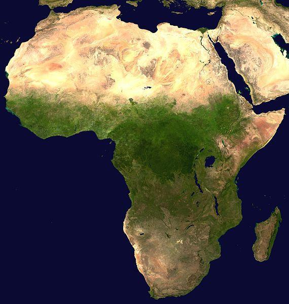 非洲卫星影像图1