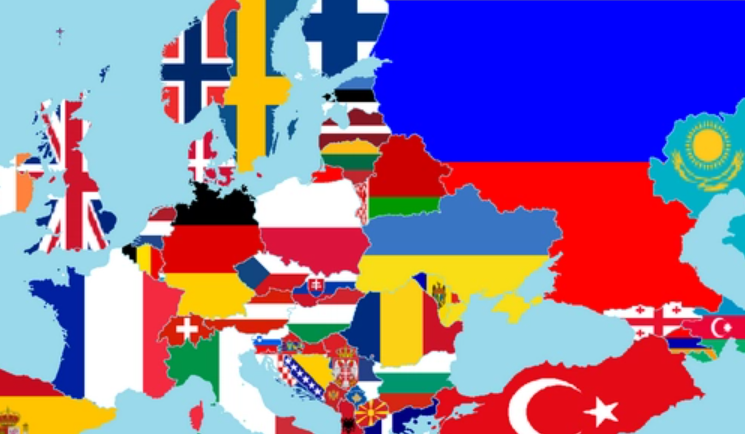 欧洲各国版图及旗帜